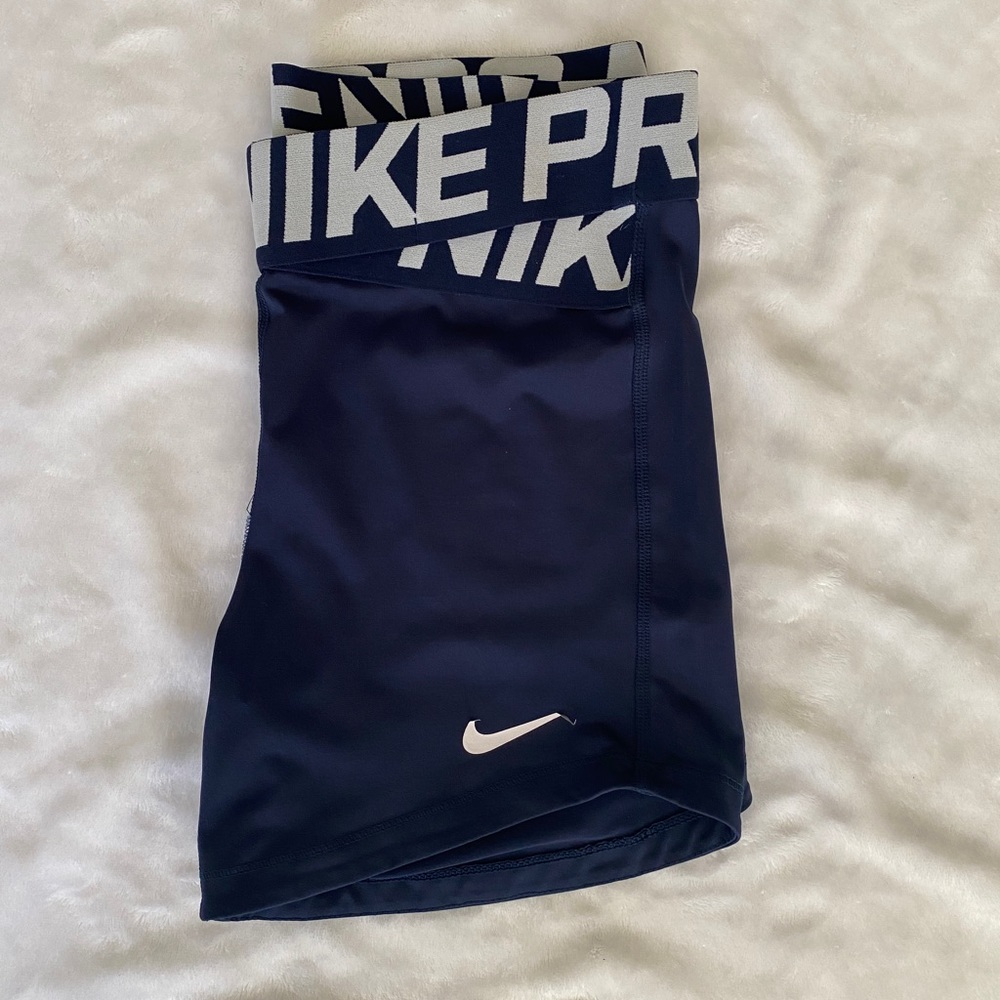 Navy Nike Pro Shorts